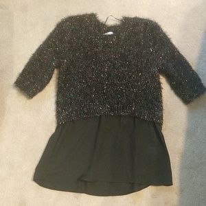 Candie's Black Fuzzy Sweater